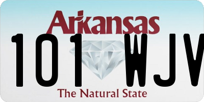 AR license plate 101WJV