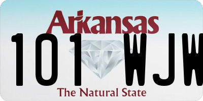 AR license plate 101WJW