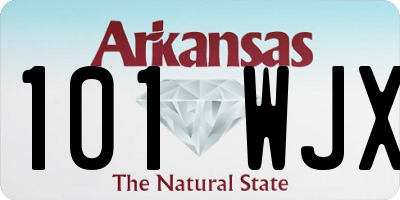 AR license plate 101WJX