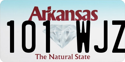 AR license plate 101WJZ