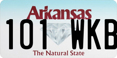 AR license plate 101WKB