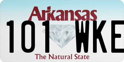 AR license plate 101WKE