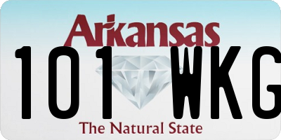 AR license plate 101WKG