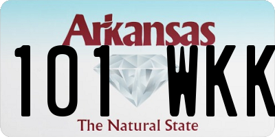 AR license plate 101WKK
