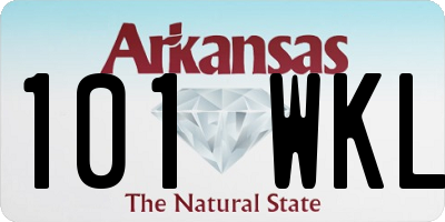 AR license plate 101WKL