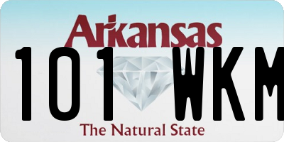 AR license plate 101WKM