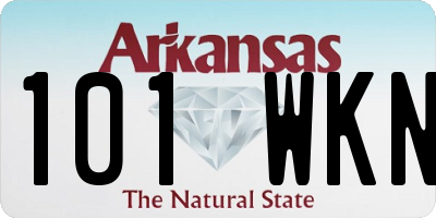 AR license plate 101WKN