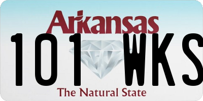 AR license plate 101WKS