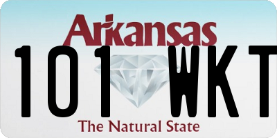 AR license plate 101WKT