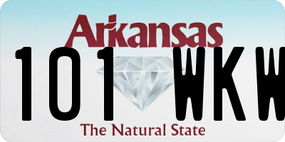 AR license plate 101WKW