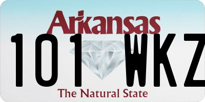 AR license plate 101WKZ