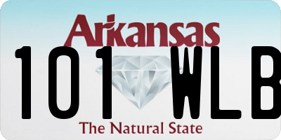AR license plate 101WLB