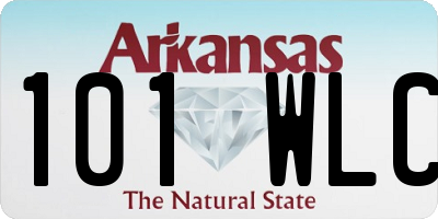 AR license plate 101WLC