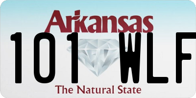 AR license plate 101WLF