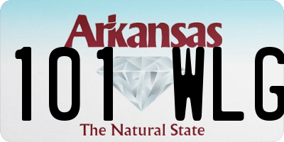 AR license plate 101WLG