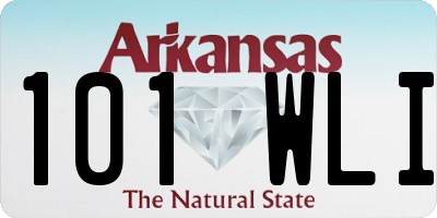 AR license plate 101WLI