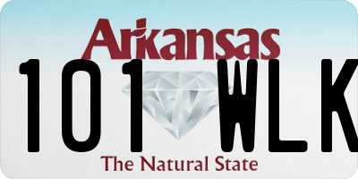 AR license plate 101WLK