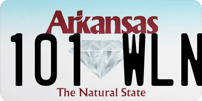 AR license plate 101WLN