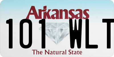 AR license plate 101WLT