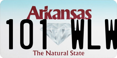 AR license plate 101WLW