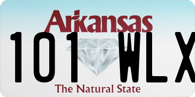 AR license plate 101WLX