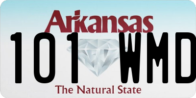 AR license plate 101WMD
