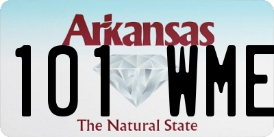 AR license plate 101WME