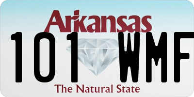 AR license plate 101WMF