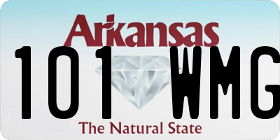 AR license plate 101WMG