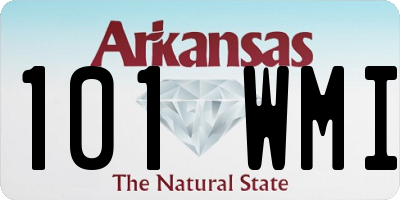AR license plate 101WMI