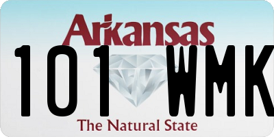 AR license plate 101WMK