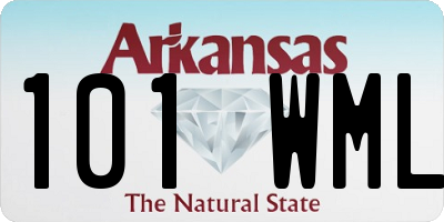 AR license plate 101WML