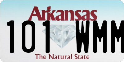 AR license plate 101WMM