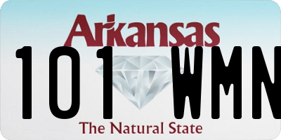 AR license plate 101WMN