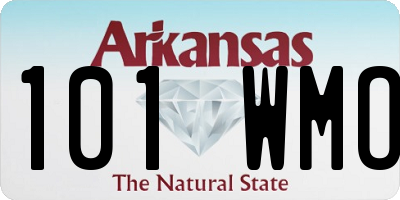 AR license plate 101WMO
