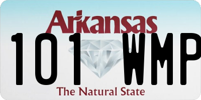 AR license plate 101WMP
