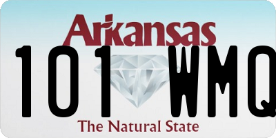AR license plate 101WMQ