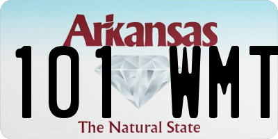 AR license plate 101WMT