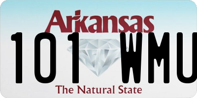AR license plate 101WMU