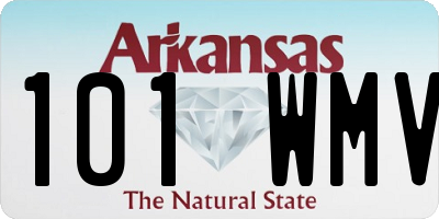 AR license plate 101WMV