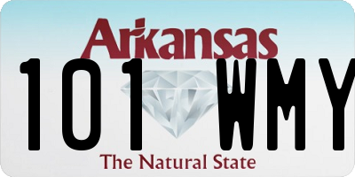 AR license plate 101WMY