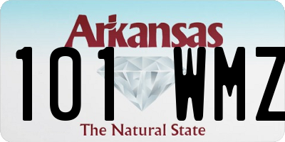 AR license plate 101WMZ