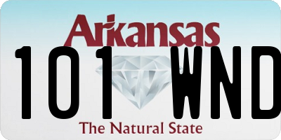 AR license plate 101WND