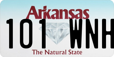 AR license plate 101WNH