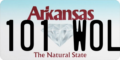 AR license plate 101WOL