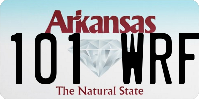 AR license plate 101WRF
