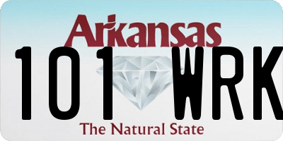 AR license plate 101WRK