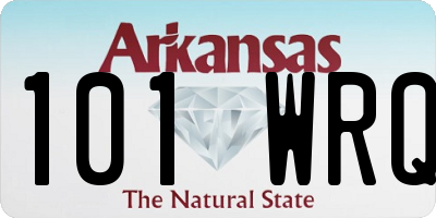 AR license plate 101WRQ