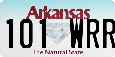 AR license plate 101WRR