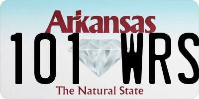 AR license plate 101WRS